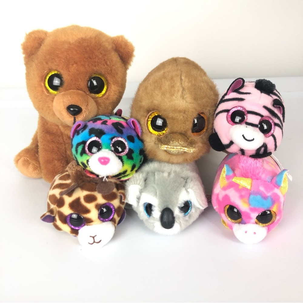 Ty Beanie Baby/Boo Collectable Stuffed Animal Set of 7